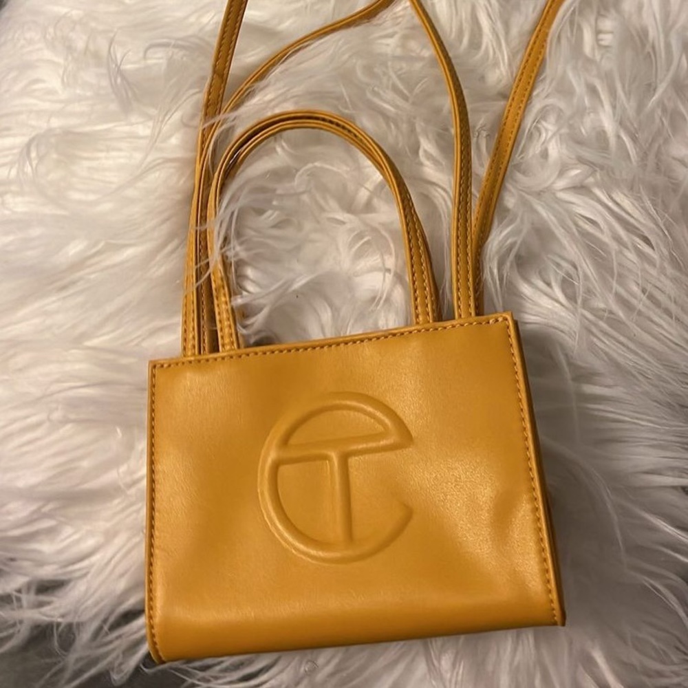 Mustard telfar small bag